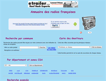 Tablet Screenshot of annuaireradio.fr